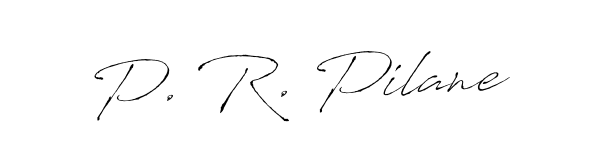 You should practise on your own different ways (Antro_Vectra) to write your name (P. R. Pilane) in signature. don't let someone else do it for you. P. R. Pilane signature style 6 images and pictures png