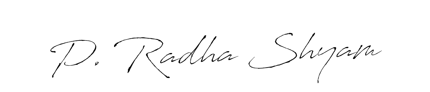 How to Draw P. Radha Shyam signature style? Antro_Vectra is a latest design signature styles for name P. Radha Shyam. P. Radha Shyam signature style 6 images and pictures png