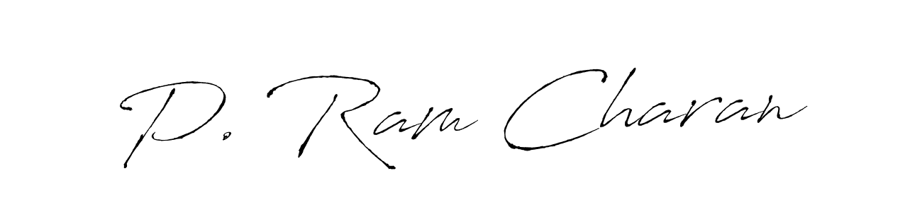 You should practise on your own different ways (Antro_Vectra) to write your name (P. Ram Charan) in signature. don't let someone else do it for you. P. Ram Charan signature style 6 images and pictures png