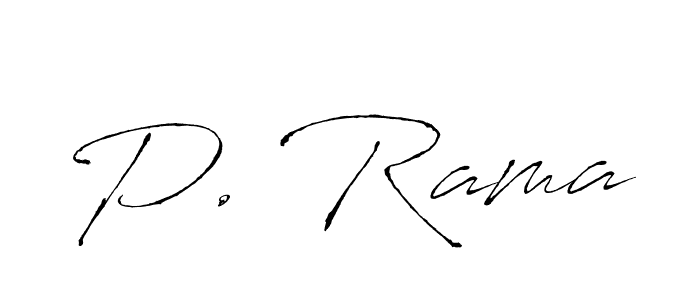 Create a beautiful signature design for name P. Rama. With this signature (Antro_Vectra) fonts, you can make a handwritten signature for free. P. Rama signature style 6 images and pictures png