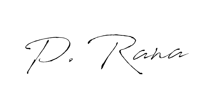 How to make P. Rana signature? Antro_Vectra is a professional autograph style. Create handwritten signature for P. Rana name. P. Rana signature style 6 images and pictures png