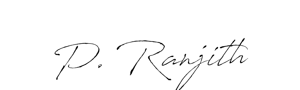 if you are searching for the best signature style for your name P. Ranjith. so please give up your signature search. here we have designed multiple signature styles  using Antro_Vectra. P. Ranjith signature style 6 images and pictures png