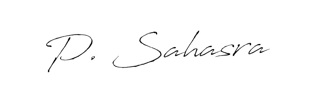 See photos of P. Sahasra official signature by Spectra . Check more albums & portfolios. Read reviews & check more about Antro_Vectra font. P. Sahasra signature style 6 images and pictures png