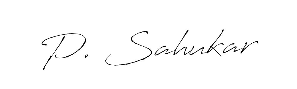 How to Draw P. Sahukar signature style? Antro_Vectra is a latest design signature styles for name P. Sahukar. P. Sahukar signature style 6 images and pictures png