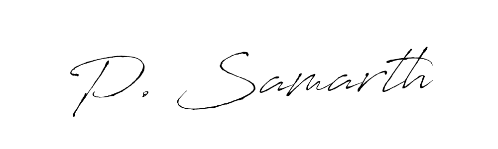 Similarly Antro_Vectra is the best handwritten signature design. Signature creator online .You can use it as an online autograph creator for name P. Samarth. P. Samarth signature style 6 images and pictures png