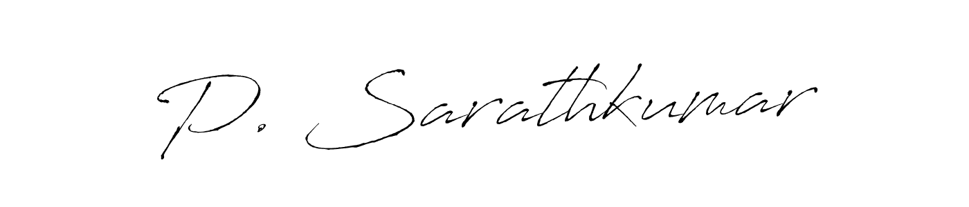 How to make P. Sarathkumar signature? Antro_Vectra is a professional autograph style. Create handwritten signature for P. Sarathkumar name. P. Sarathkumar signature style 6 images and pictures png