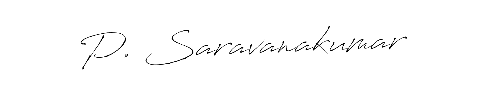 Use a signature maker to create a handwritten signature online. With this signature software, you can design (Antro_Vectra) your own signature for name P. Saravanakumar. P. Saravanakumar signature style 6 images and pictures png