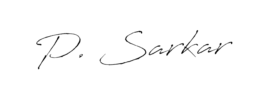 Create a beautiful signature design for name P. Sarkar. With this signature (Antro_Vectra) fonts, you can make a handwritten signature for free. P. Sarkar signature style 6 images and pictures png