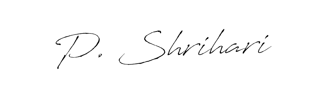 Also You can easily find your signature by using the search form. We will create P. Shrihari name handwritten signature images for you free of cost using Antro_Vectra sign style. P. Shrihari signature style 6 images and pictures png