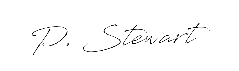 Make a beautiful signature design for name P. Stewart. With this signature (Antro_Vectra) style, you can create a handwritten signature for free. P. Stewart signature style 6 images and pictures png