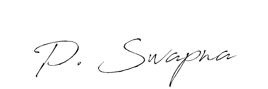 How to make P. Swapna signature? Antro_Vectra is a professional autograph style. Create handwritten signature for P. Swapna name. P. Swapna signature style 6 images and pictures png