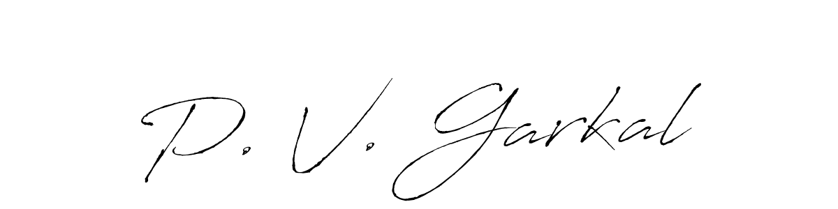 This is the best signature style for the P. V. Garkal name. Also you like these signature font (Antro_Vectra). Mix name signature. P. V. Garkal signature style 6 images and pictures png