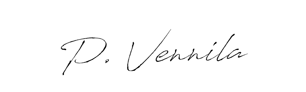 Also we have P. Vennila name is the best signature style. Create professional handwritten signature collection using Antro_Vectra autograph style. P. Vennila signature style 6 images and pictures png