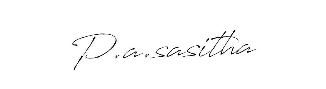 The best way (Antro_Vectra) to make a short signature is to pick only two or three words in your name. The name P.a.sasitha include a total of six letters. For converting this name. P.a.sasitha signature style 6 images and pictures png