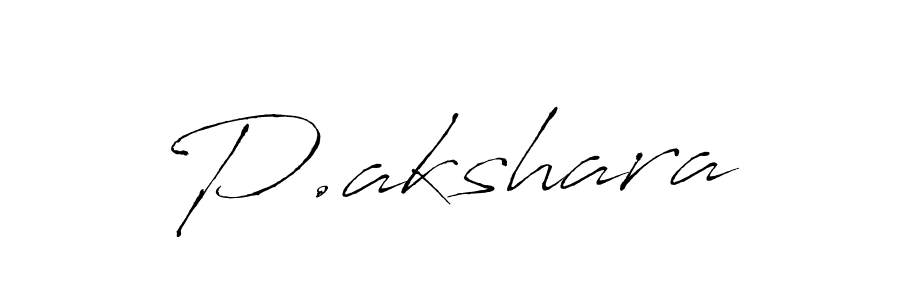 Create a beautiful signature design for name P.akshara. With this signature (Antro_Vectra) fonts, you can make a handwritten signature for free. P.akshara signature style 6 images and pictures png