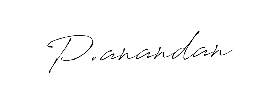 Make a beautiful signature design for name P.anandan. With this signature (Antro_Vectra) style, you can create a handwritten signature for free. P.anandan signature style 6 images and pictures png