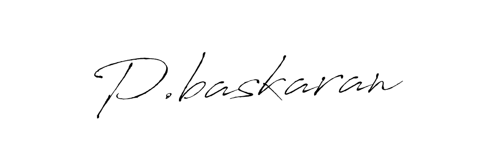 The best way (Antro_Vectra) to make a short signature is to pick only two or three words in your name. The name P.baskaran include a total of six letters. For converting this name. P.baskaran signature style 6 images and pictures png