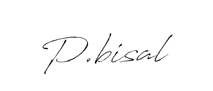 Make a beautiful signature design for name P.bisal. With this signature (Antro_Vectra) style, you can create a handwritten signature for free. P.bisal signature style 6 images and pictures png