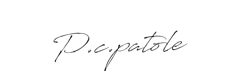 How to make P.c.patole signature? Antro_Vectra is a professional autograph style. Create handwritten signature for P.c.patole name. P.c.patole signature style 6 images and pictures png
