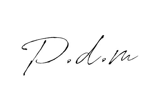 Use a signature maker to create a handwritten signature online. With this signature software, you can design (Antro_Vectra) your own signature for name P.d.m. P.d.m signature style 6 images and pictures png