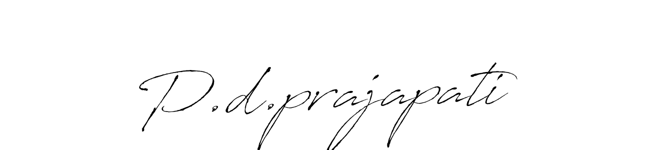 P.d.prajapati stylish signature style. Best Handwritten Sign (Antro_Vectra) for my name. Handwritten Signature Collection Ideas for my name P.d.prajapati. P.d.prajapati signature style 6 images and pictures png