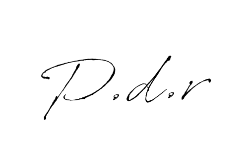 How to make P.d.r signature? Antro_Vectra is a professional autograph style. Create handwritten signature for P.d.r name. P.d.r signature style 6 images and pictures png