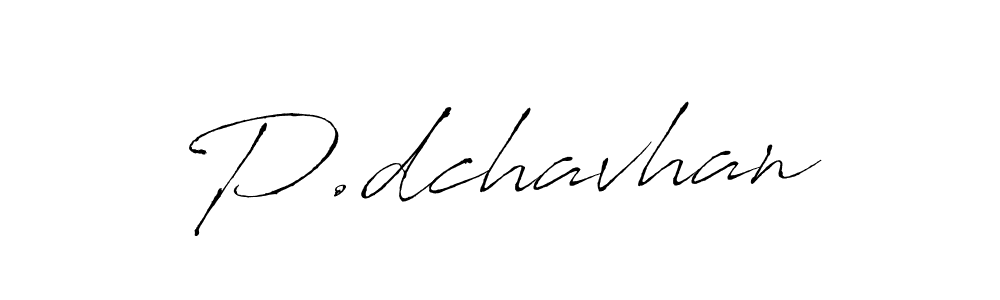 The best way (Antro_Vectra) to make a short signature is to pick only two or three words in your name. The name P.dchavhan include a total of six letters. For converting this name. P.dchavhan signature style 6 images and pictures png