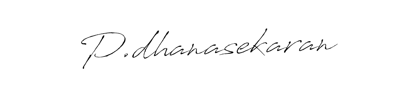 Create a beautiful signature design for name P.dhanasekaran. With this signature (Antro_Vectra) fonts, you can make a handwritten signature for free. P.dhanasekaran signature style 6 images and pictures png