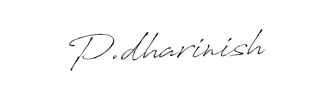 P.dharinish stylish signature style. Best Handwritten Sign (Antro_Vectra) for my name. Handwritten Signature Collection Ideas for my name P.dharinish. P.dharinish signature style 6 images and pictures png