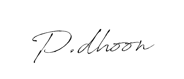 Once you've used our free online signature maker to create your best signature Antro_Vectra style, it's time to enjoy all of the benefits that P.dhoon name signing documents. P.dhoon signature style 6 images and pictures png