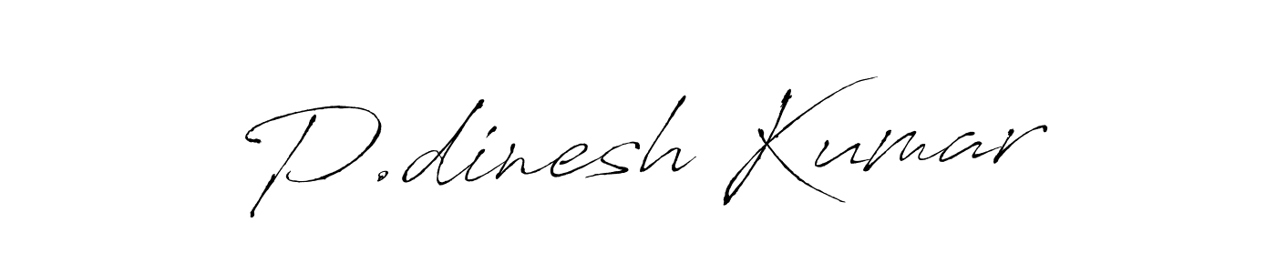 This is the best signature style for the P.dinesh Kumar name. Also you like these signature font (Antro_Vectra). Mix name signature. P.dinesh Kumar signature style 6 images and pictures png