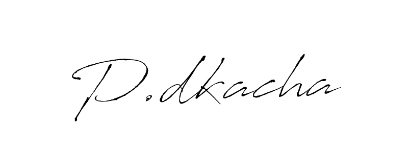 Antro_Vectra is a professional signature style that is perfect for those who want to add a touch of class to their signature. It is also a great choice for those who want to make their signature more unique. Get P.dkacha name to fancy signature for free. P.dkacha signature style 6 images and pictures png