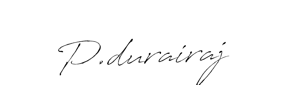 Create a beautiful signature design for name P.durairaj. With this signature (Antro_Vectra) fonts, you can make a handwritten signature for free. P.durairaj signature style 6 images and pictures png