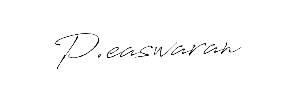 How to make P.easwaran name signature. Use Antro_Vectra style for creating short signs online. This is the latest handwritten sign. P.easwaran signature style 6 images and pictures png