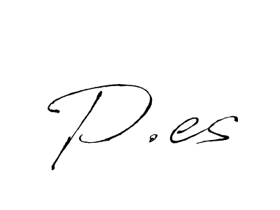 The best way (Antro_Vectra) to make a short signature is to pick only two or three words in your name. The name P.es include a total of six letters. For converting this name. P.es signature style 6 images and pictures png
