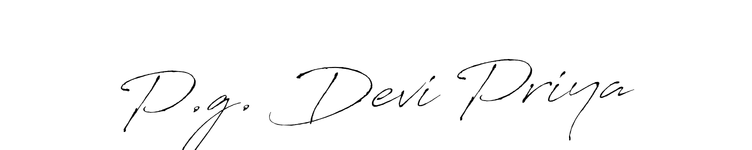 The best way (Antro_Vectra) to make a short signature is to pick only two or three words in your name. The name P.g. Devi Priya include a total of six letters. For converting this name. P.g. Devi Priya signature style 6 images and pictures png