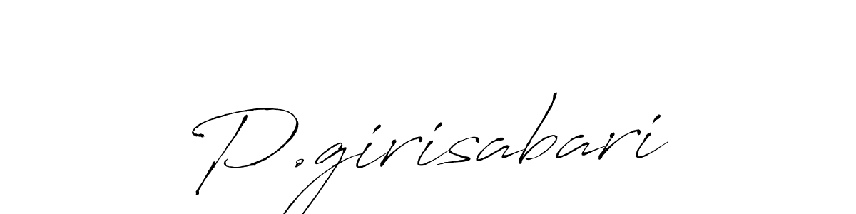 Create a beautiful signature design for name P.girisabari. With this signature (Antro_Vectra) fonts, you can make a handwritten signature for free. P.girisabari signature style 6 images and pictures png