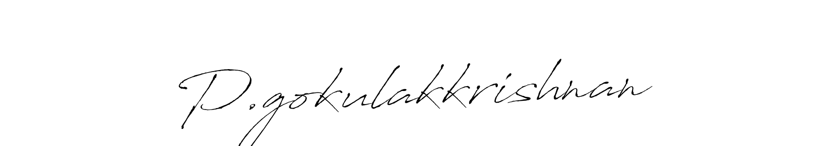 Design your own signature with our free online signature maker. With this signature software, you can create a handwritten (Antro_Vectra) signature for name P.gokulakkrishnan. P.gokulakkrishnan signature style 6 images and pictures png