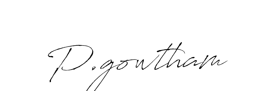 This is the best signature style for the P.gowtham name. Also you like these signature font (Antro_Vectra). Mix name signature. P.gowtham signature style 6 images and pictures png