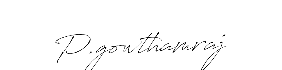 Antro_Vectra is a professional signature style that is perfect for those who want to add a touch of class to their signature. It is also a great choice for those who want to make their signature more unique. Get P.gowthamraj name to fancy signature for free. P.gowthamraj signature style 6 images and pictures png