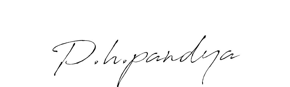 Make a beautiful signature design for name P.h.pandya. Use this online signature maker to create a handwritten signature for free. P.h.pandya signature style 6 images and pictures png