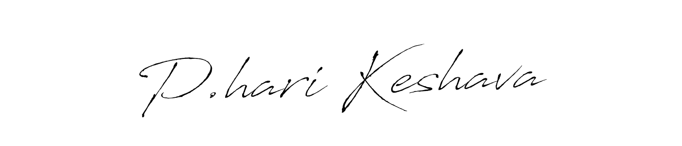 Design your own signature with our free online signature maker. With this signature software, you can create a handwritten (Antro_Vectra) signature for name P.hari Keshava. P.hari Keshava signature style 6 images and pictures png