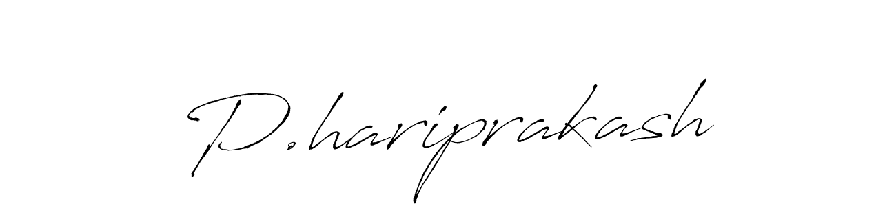 Make a beautiful signature design for name P.hariprakash. With this signature (Antro_Vectra) style, you can create a handwritten signature for free. P.hariprakash signature style 6 images and pictures png