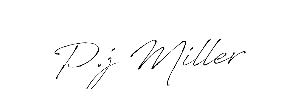 How to make P.j Miller signature? Antro_Vectra is a professional autograph style. Create handwritten signature for P.j Miller name. P.j Miller signature style 6 images and pictures png