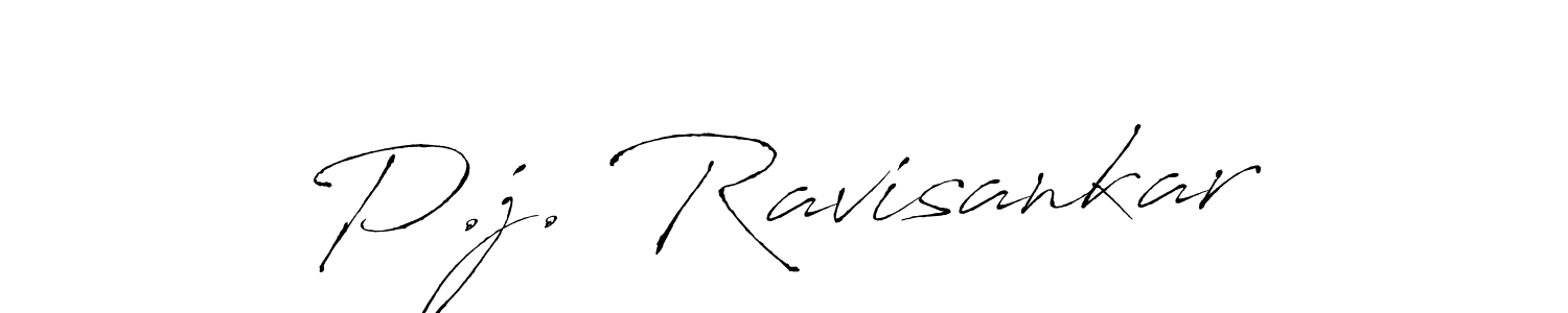 Create a beautiful signature design for name P.j. Ravisankar. With this signature (Antro_Vectra) fonts, you can make a handwritten signature for free. P.j. Ravisankar signature style 6 images and pictures png