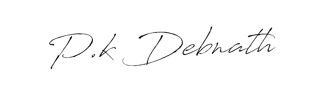 How to make P.k Debnath name signature. Use Antro_Vectra style for creating short signs online. This is the latest handwritten sign. P.k Debnath signature style 6 images and pictures png