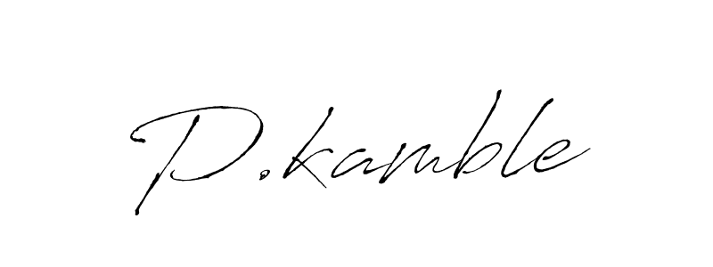 Use a signature maker to create a handwritten signature online. With this signature software, you can design (Antro_Vectra) your own signature for name P.kamble. P.kamble signature style 6 images and pictures png