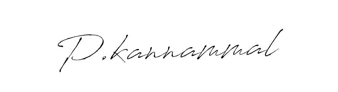 Design your own signature with our free online signature maker. With this signature software, you can create a handwritten (Antro_Vectra) signature for name P.kannammal. P.kannammal signature style 6 images and pictures png