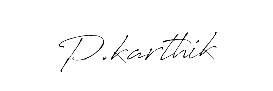 P.karthik stylish signature style. Best Handwritten Sign (Antro_Vectra) for my name. Handwritten Signature Collection Ideas for my name P.karthik. P.karthik signature style 6 images and pictures png