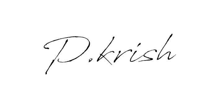 Here are the top 10 professional signature styles for the name P.krish. These are the best autograph styles you can use for your name. P.krish signature style 6 images and pictures png